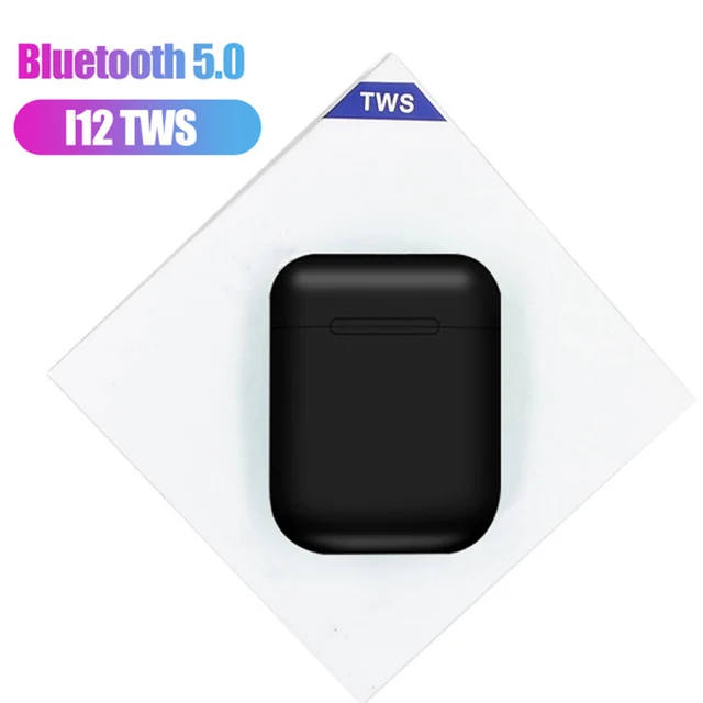 i12 B black I12 tws Сенсорное Беспроводное управление Bluetooth 5,0 smart Touch 3D гарнитура сабвуфер TWS гарнитура для всех bluetooth-устройств наушники - Цвет: i12 B black