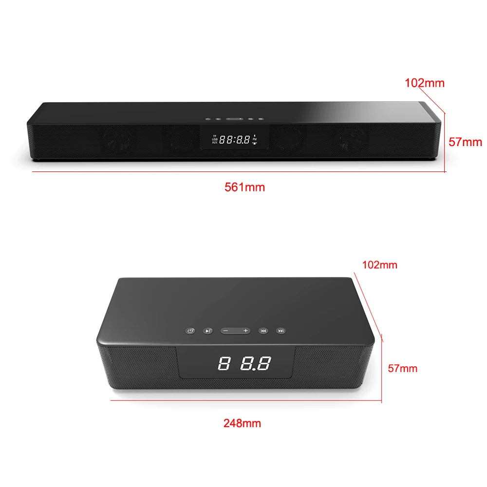 

AWEI Y11-1 Portable Speaker Tws Bluetooth Speaker Alarm Clock FM Radio Theater LED Display Wireless Bluetooth Speaker