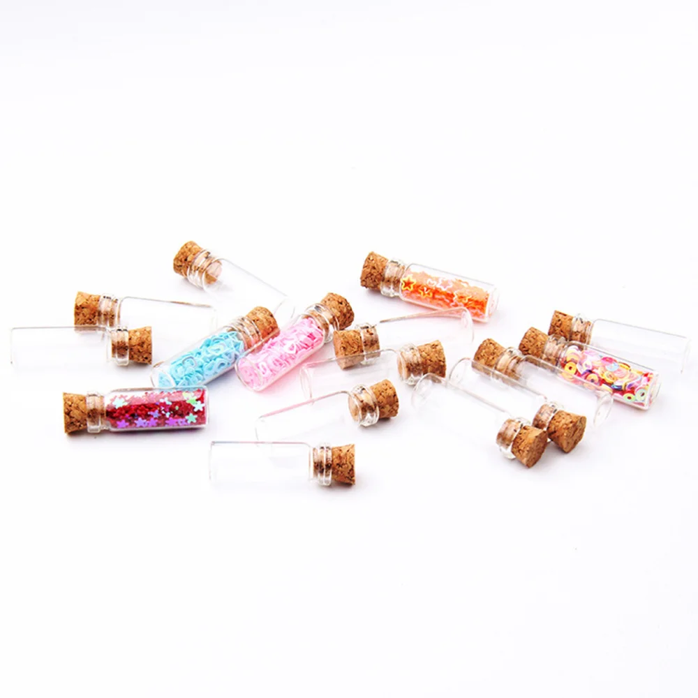 20 шт 7 мл стеклянные прозрачные бутылки желаем бутылок сделай сам аксессуар для