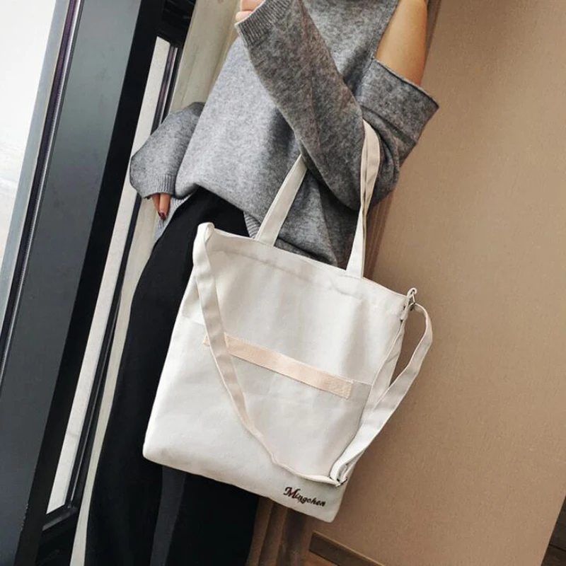 Женские холщовые сумки простая повседневная сумка-тоут с верхней ручкой сумка