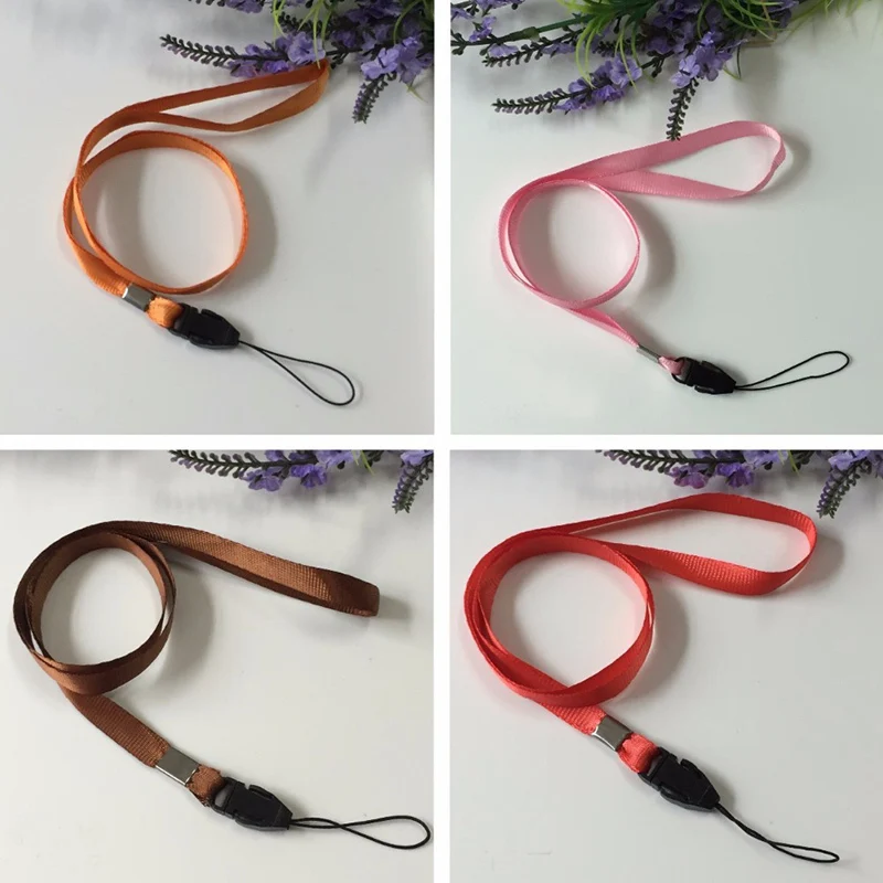 10 шт. случайный цвет ремешки шейный ремешок для ID пропуска карты значок