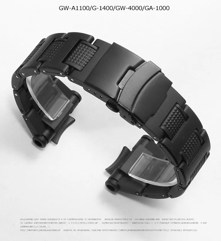 Substitute for g-shock series GW-A1100/4000/G-1400 GA-1000 plastic steel bracelet male enlarge