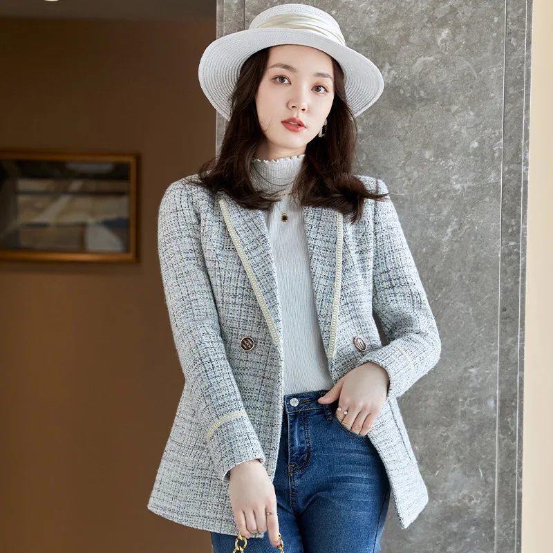 

Small Suit Jacket for Women 2021 Spring and Autumn New Korean Style Slim Fit Graceful Online Influencer Fried Street Suit Jacket