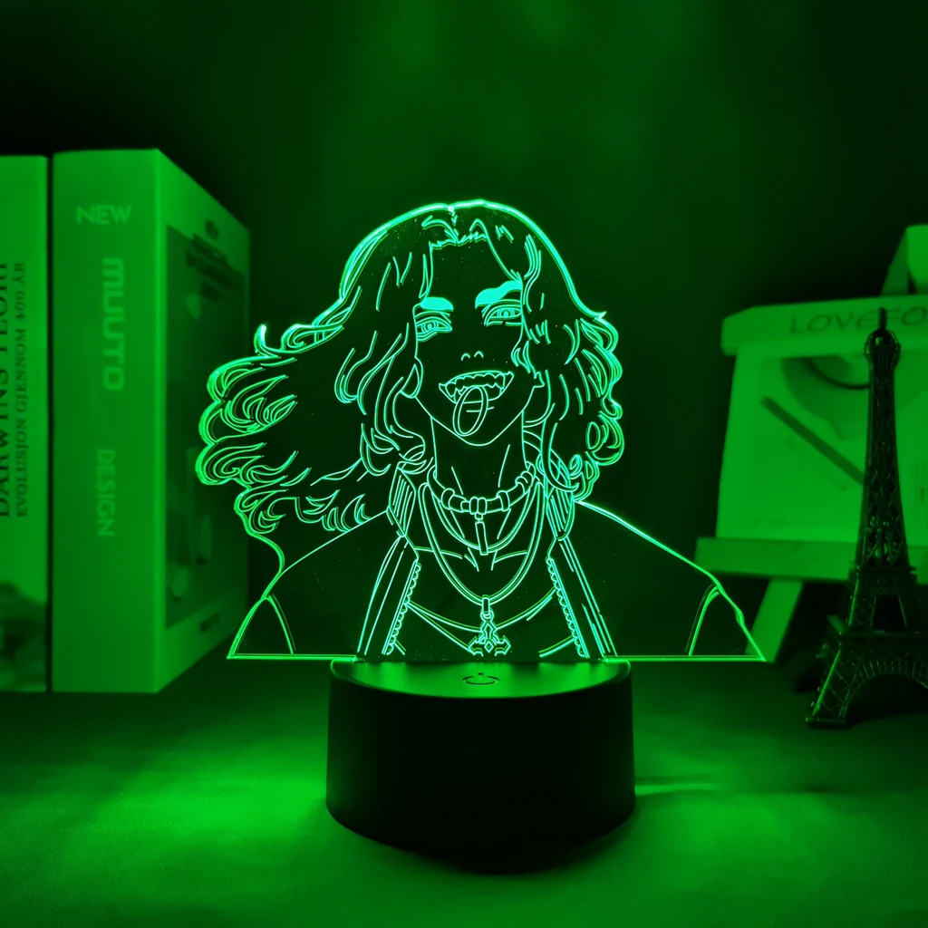 Anime 3d Lamp Tokyo Revengers Baji LED Night Light for Child Bedroom Decoration Birthday Gift Room Desk Manga | Лампы и освещение