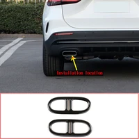 for mercedes benz gla class h247 2020 2021 stainless steel automobiles tail throat frame accessories exterior exhaust pipe cover