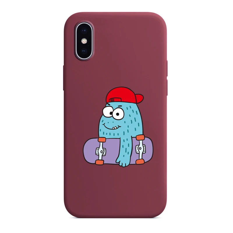 

Red Green Cartoon Apple Iphone 8 11 Pro Max Series Cell Phone Case Protection Cute Animal Soft Liquid Silicone Back Cover