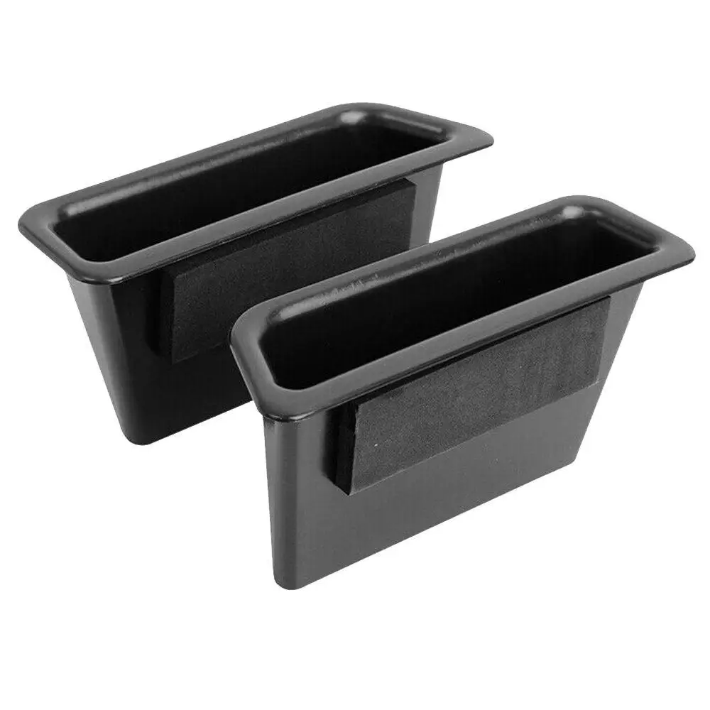 

2PCS Door Side Armrest Handle Storage Box Cover Fit For Ford Mustang 2015 2016 2017