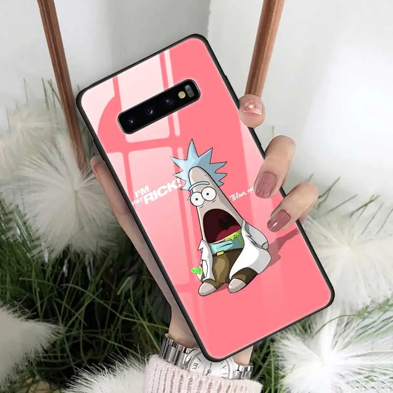 16 Чехол Rick And Morty из закаленного стекла для samsung Galaxy S10 S10e S9 S8 Note9 Note 10 Plus 5G A50 A30 края из ТПУ Fundas Capa - Цвет: 16