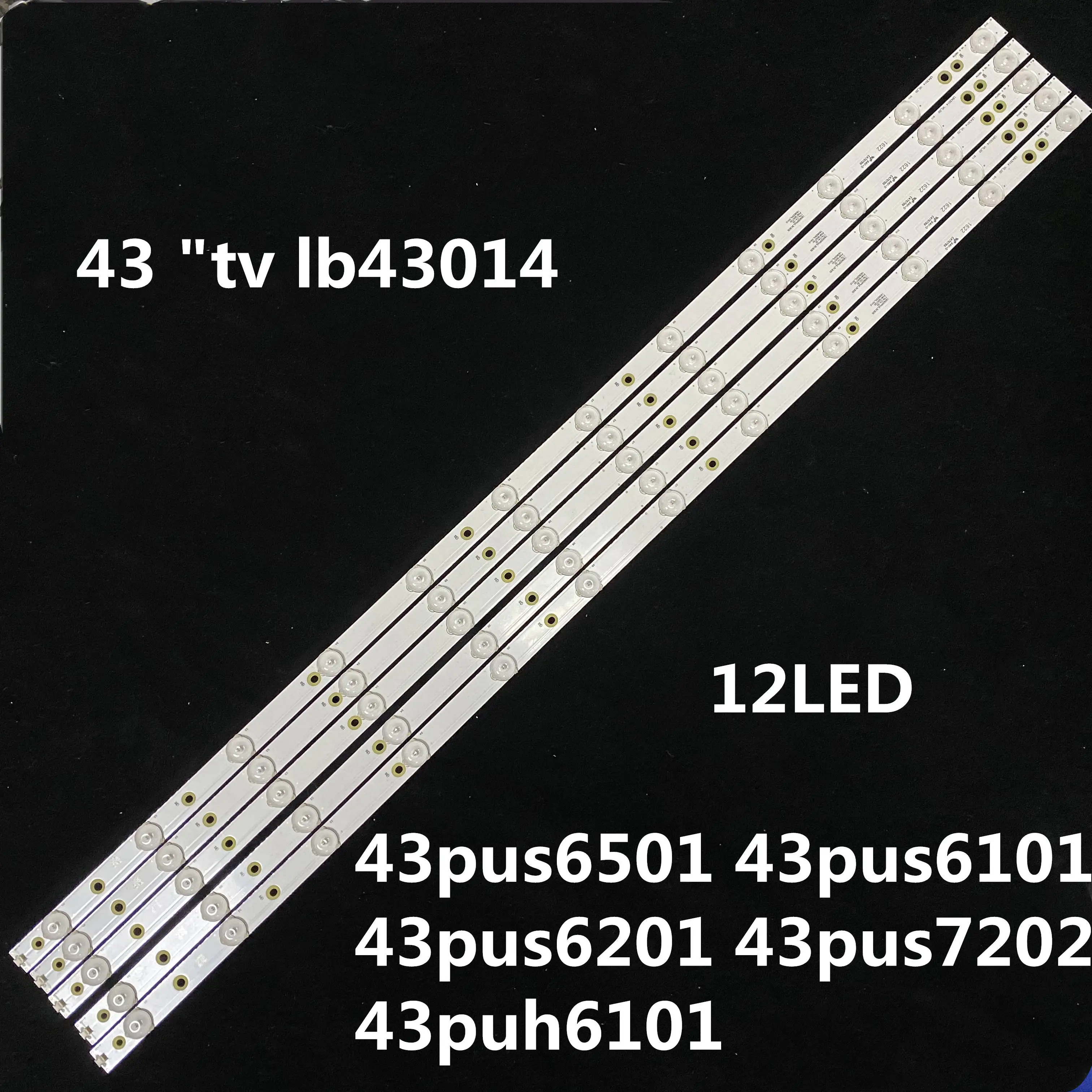 Светодиодная лента для подсветки лампы 12 p hilips 43 &quottv lb43014 v0_00 43pus6501 43pus6101 43pus6201 43pus7202