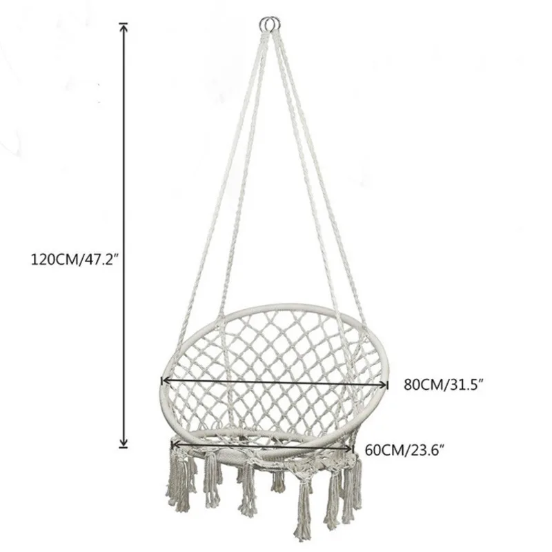 Кресло-гамак в скандинавском стиле качели для помещений спальни подвесной стул
