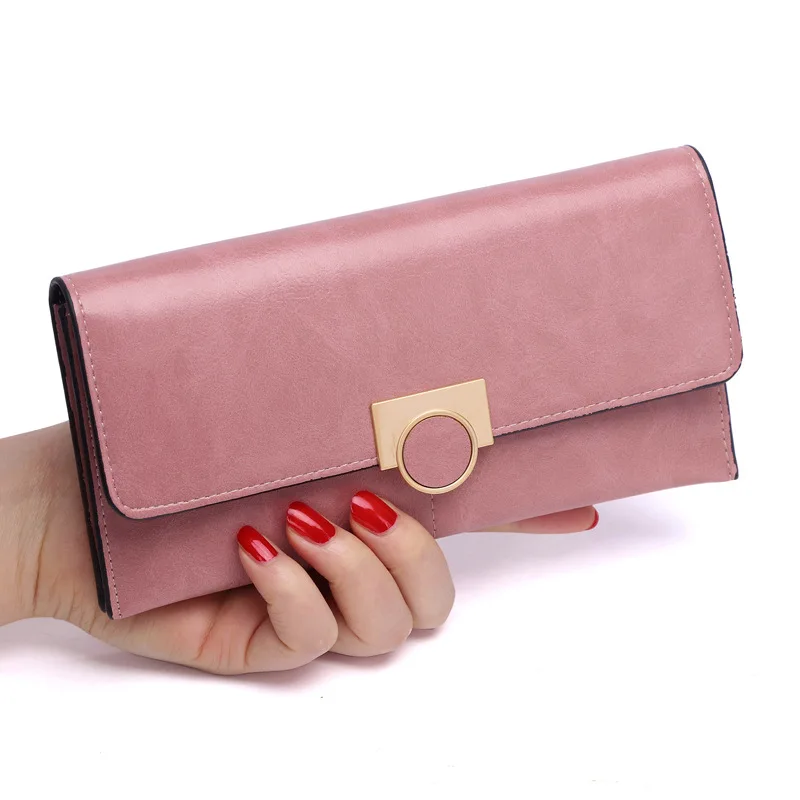

New Fashion Women Wallets Long Style Multi-functional Purse PU Leather Female Clutch Bag Card Holder Travel Casual Organizer