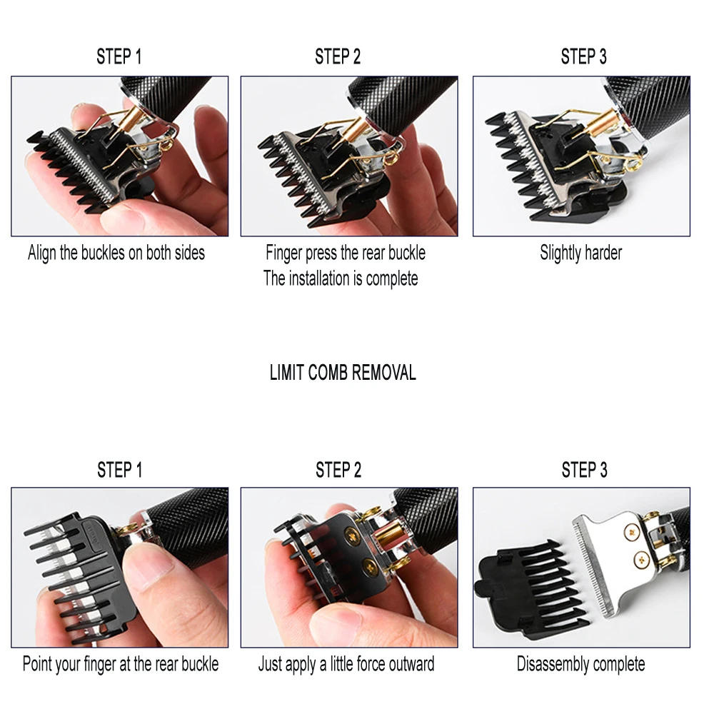 Профессиональная машинка для стрижки волос Парикмахерская Машинка триммер