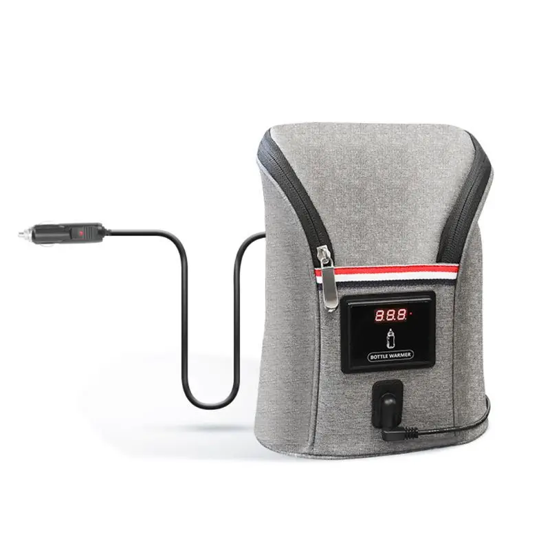 

Car-mounted Double Bottle WarmerTravel Portable Infant Liquid Heater Insulated Thermostat Sleeve