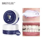 Отбеливающий порошок для зубов BREYLEE, 55 г, защита десен, отбеливание зубов, гигиена полости рта, удаление пятен от зубного налета, зубная паста, уход за зубами