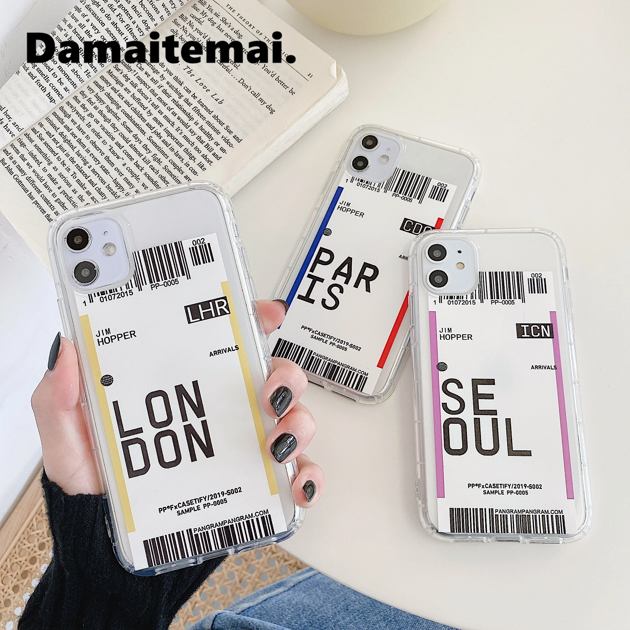 Чехол INS для телефона в стиле кантри путешествий iPhone 11 Pro 7 8 Plus X XR XS Max прозрачный