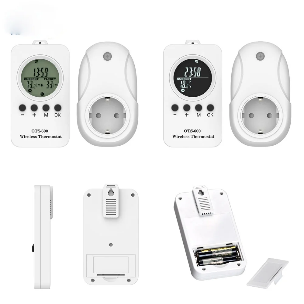 

220v Temperature Controller Heating socket timer, LCD Wireless Remote Controller Adjustable Heating Cooling