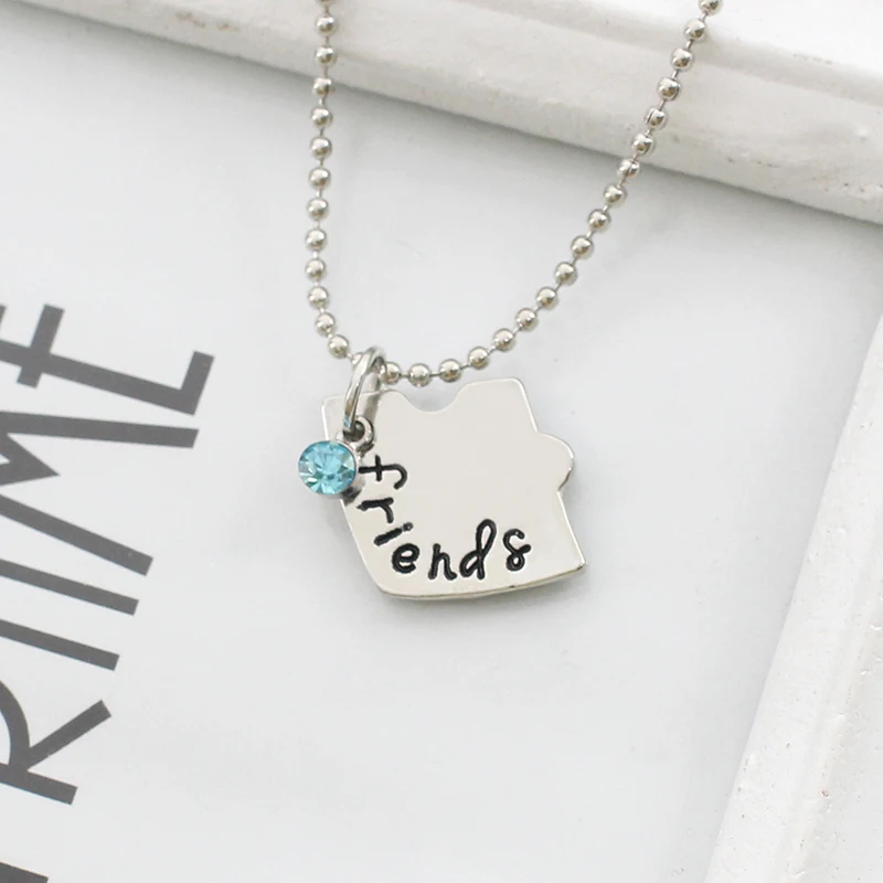 

3 Pieces / Set Of Best Friends Forever Letter Pendant Commemorative Friendship 3 Color Rhinestone Chain Necklace