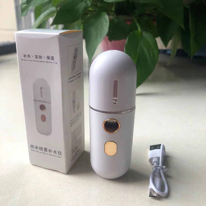 Мини портативный нано распылитель для лица увлажняющий отпариватель аппарат