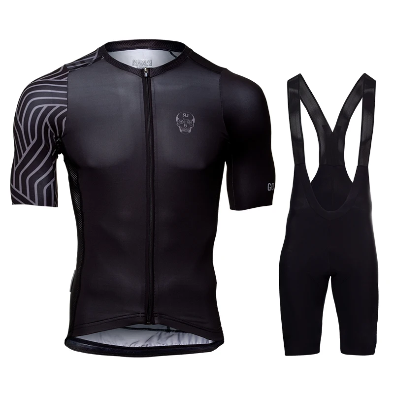 

New Black New Cycling Clothing Bike Jersey Quick Dry Mens Bicycle Clothing Summer Team Cycling Jersey Speed up Bike Shorts Set