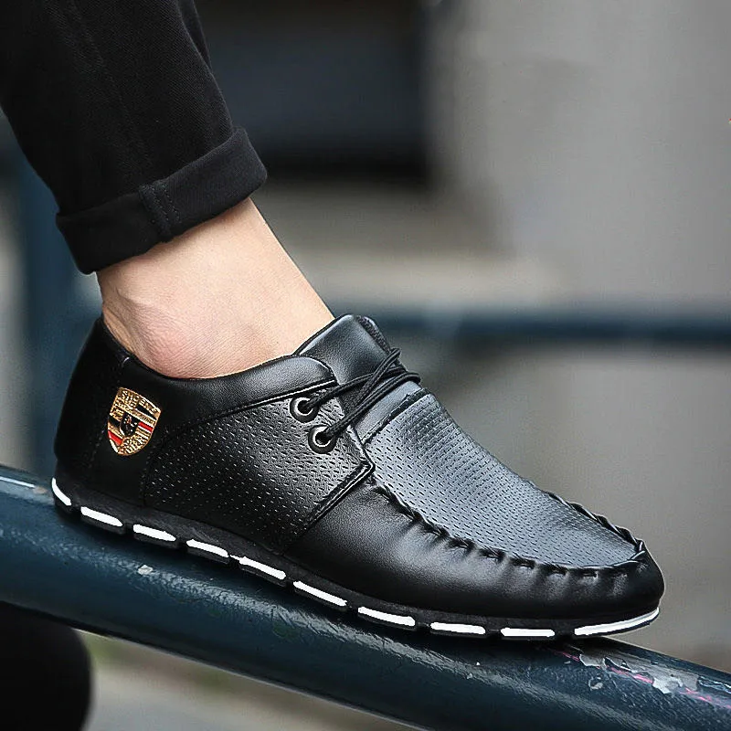 Новинка Мужская деловая обувь в британском стиле Корейский стиль Повседневная
