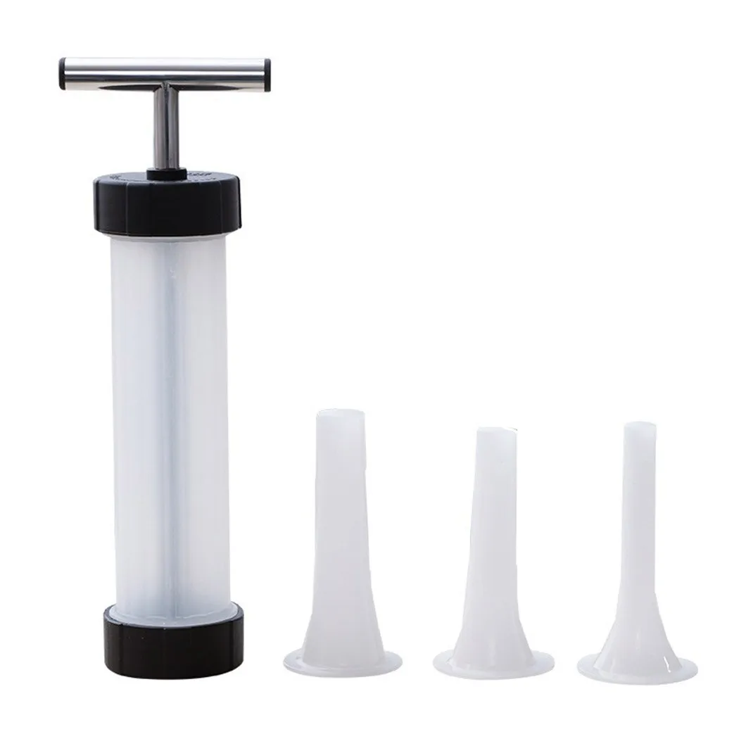 1 х колбасный шприц 3 трубки для розлива ручная колбасная машинка наполнения мяса