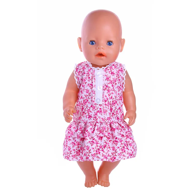 Платье с лотосом LUCKDOLL размер 18 дюймов американская кукла 43 см аксессуары для