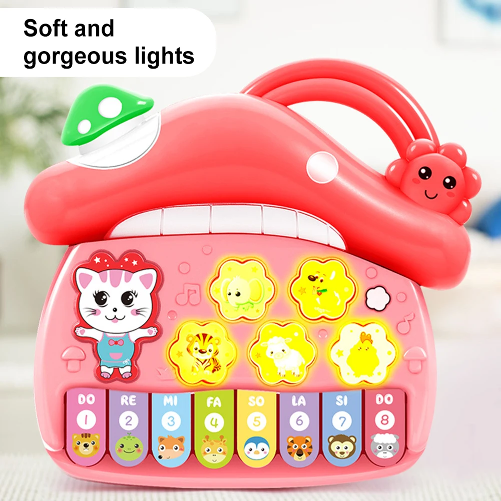 Симпатичные гриб стеклянная бутылка электронная клавиатура музыкальные