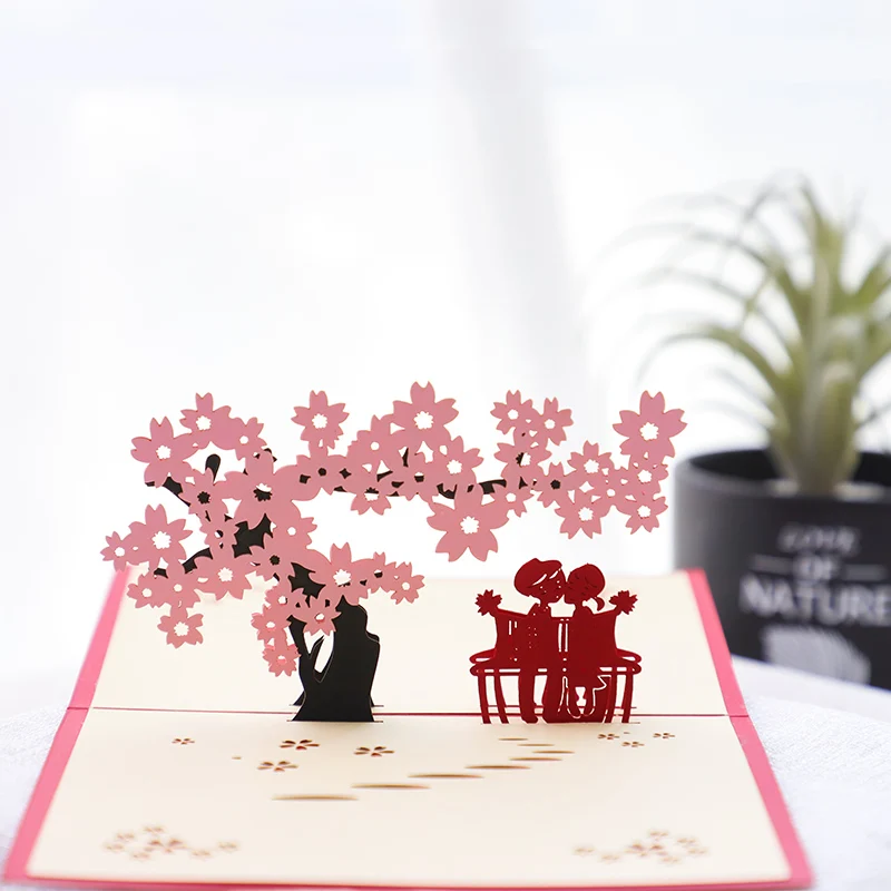 

Высококачественные 3D стереоскопические поздравительные открытки, складные пары «сделай сам», самодельные корейские высококачественные к...