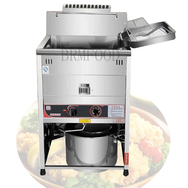 Фритюрница 220 В роскошное вертикальное коммерческое оборудование из нержавеющей