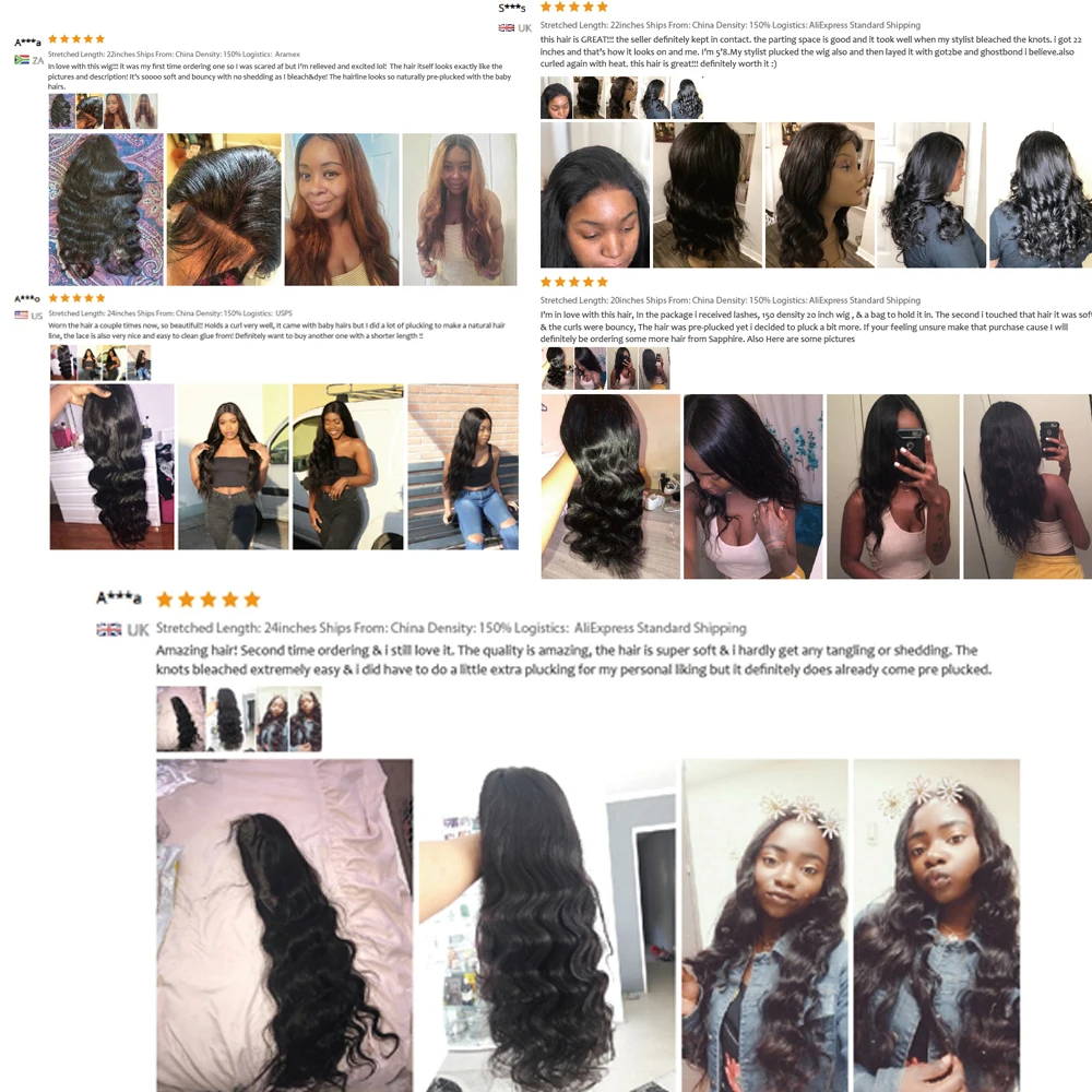 Парики LS hair 13x4 из человеческих волос на сетке бразильские волнистые парики с