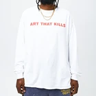 Футболка Хай-стрит галерея Передняя и задняя Двусторонняя одежда с принтом Высококачественная хлопковая свободная футболка с длинными рукавами