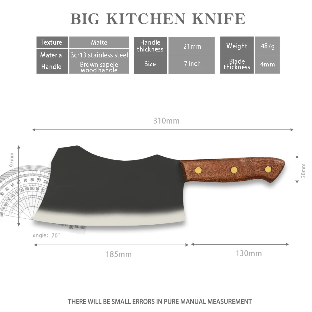 Кухонный нож XYj из нержавеющей стали для шеф-повара измельчитель мяса 7 дюймов