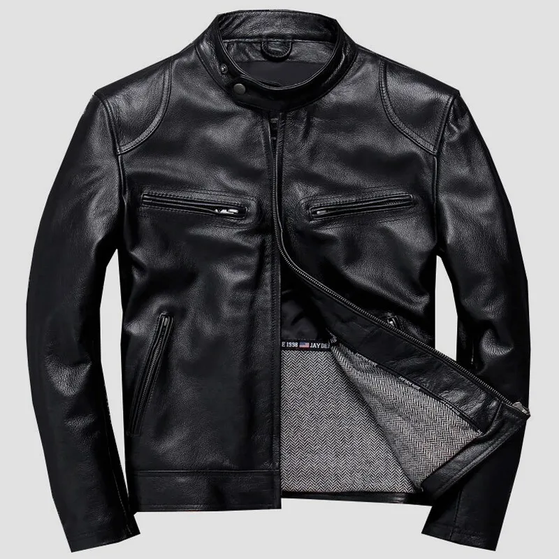 Пальто из коровьей кожи реальное изображение куртка натуральной дешевая