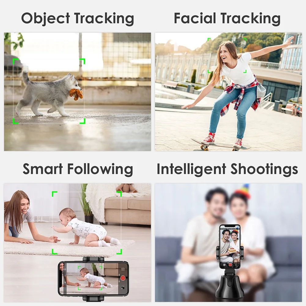 Смартфон Gimbal 360 ° Face Photo Follow Up Phone для Vlog Live Video Record Smart Tracking Фото