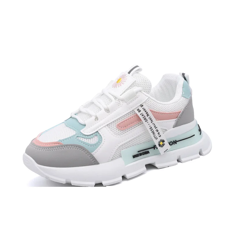 

Кроссовки женские сетчатые на шнуровке, удобные дышащие, Нескользящие, повседневная обувь, на осень