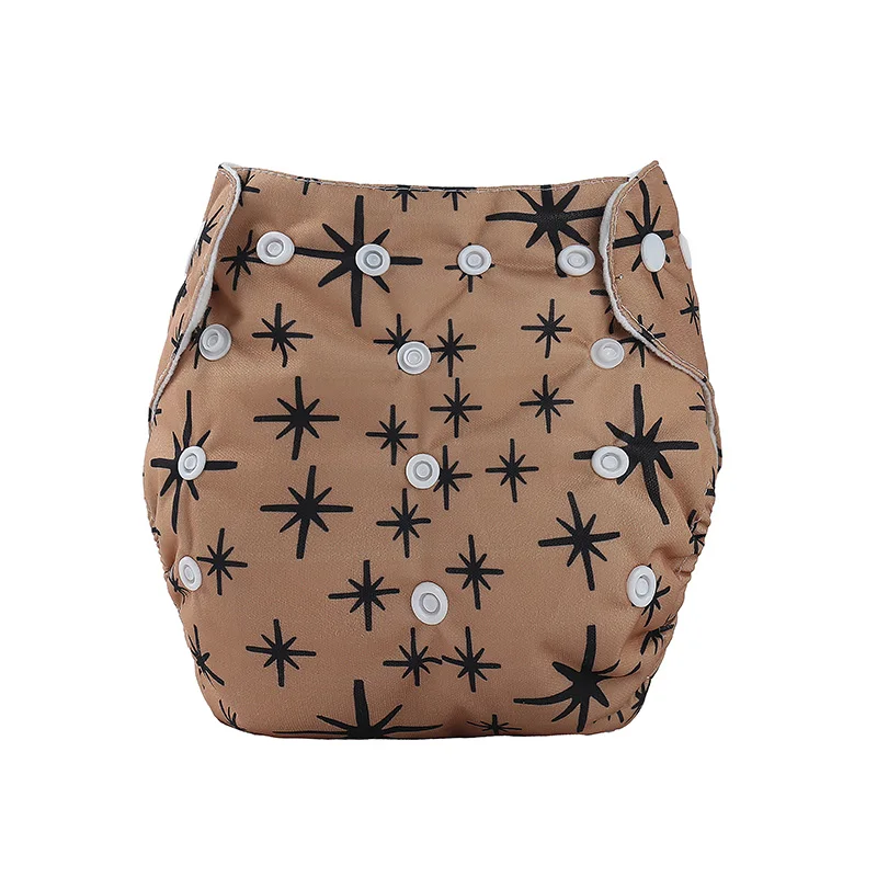 Детские Тканевые моющиеся подгузники многоразовые с принтом водонепроницаемые