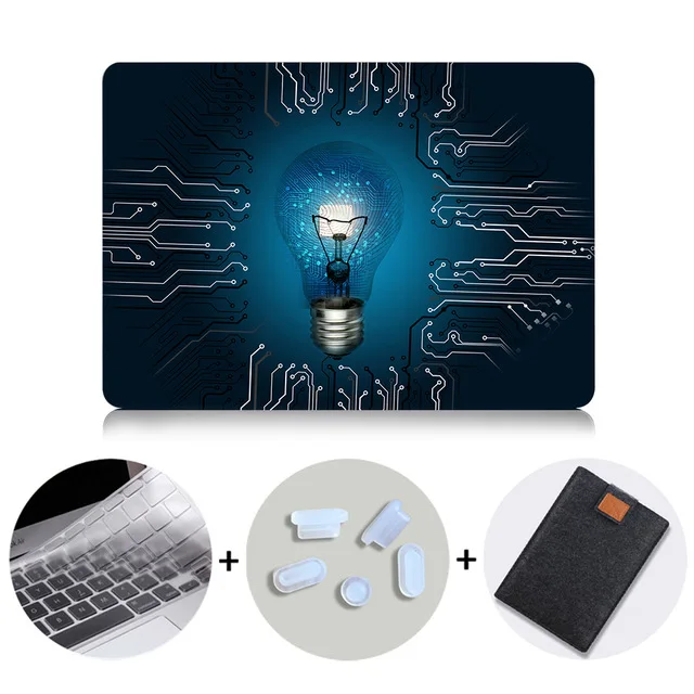 MB13 МТТ чехол для ноутбука Apple MacBook Air Pro Retina 11 12 13 15 Touch bar лампочка печатных mac book 12 дюймов жесткий - Цвет: MB13