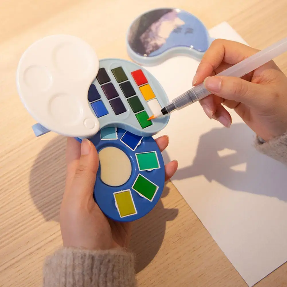 

New 12/17Color Watercolor Pigment For Beginner Painting Color Water Portable Art Supplies Drawing Sketch I2T4