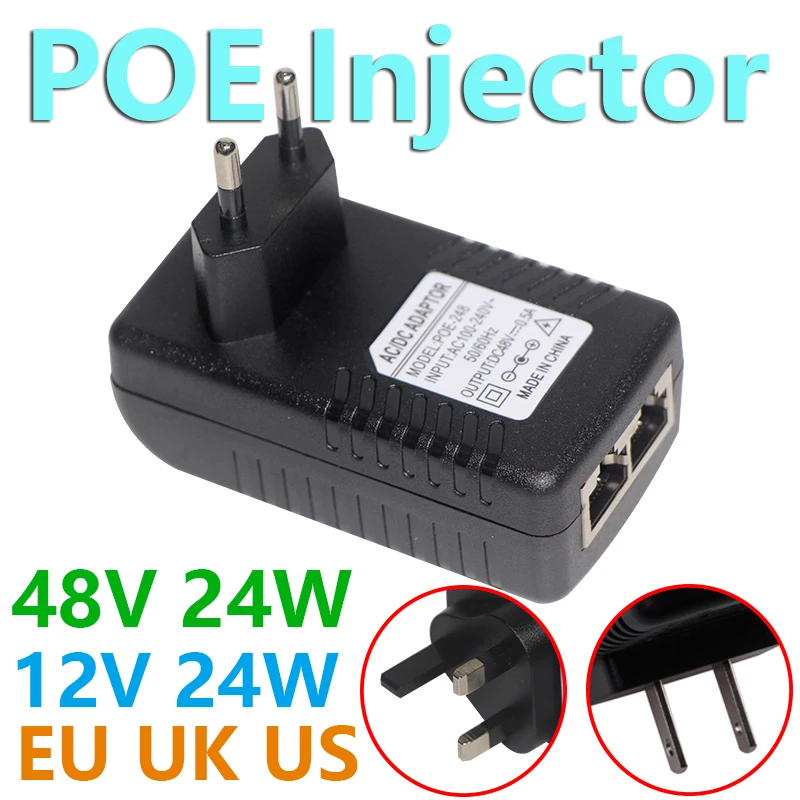 48V 24 Вт источник питания от сети Ethernet для IP Камера CCTV камеры видеонаблюдения POE