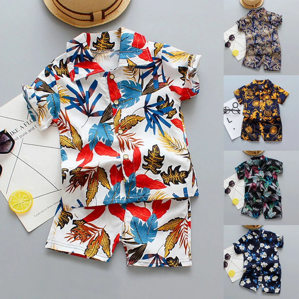 Топы для маленьких девочек штаны с цветочным принтом и подсолнухами комплект