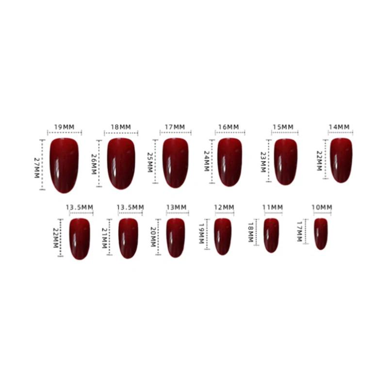 24 шт. розовый персик одежда длинный абзац модного маникюра маникюрный набор