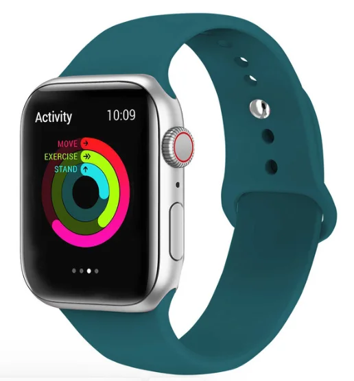 Ремешок для Apple Watch 5 4 3 2 1 42 мм 38 мм 24 цвета мягкий резиновый ремешок силиконовые спортивные полосы для Iwatch 5 4 3 40 мм 44 мм - Цвет ремешка: 7