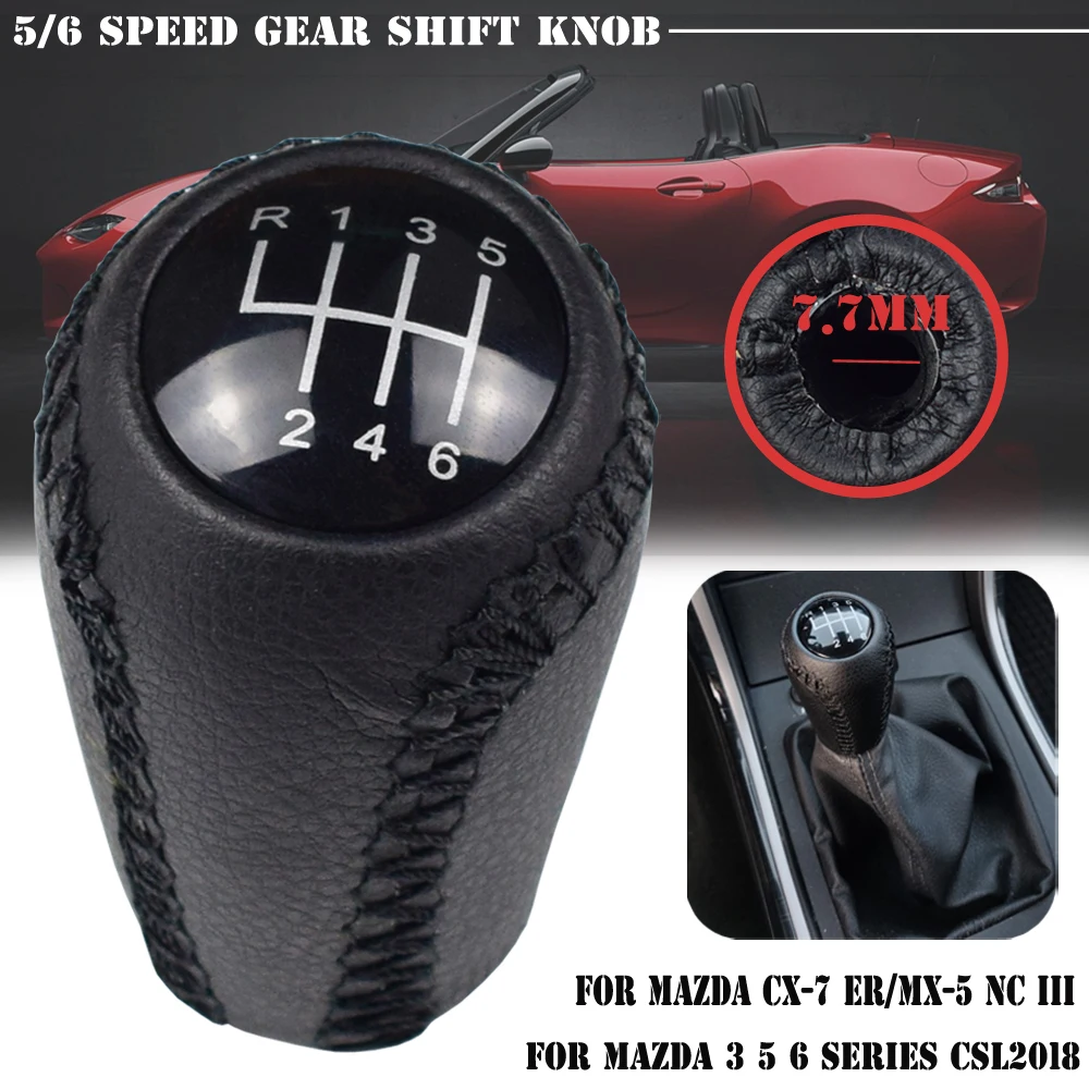Ручка переключения передач для автомобиля MAZDA ABS кожа CX-7 NC III 6 II GH MAZDA5 CR CW 3 BK 5