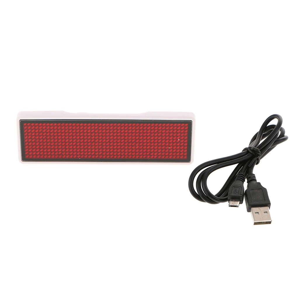 Светодиодный бизнес значок перезаряжаемая именная бирка для ресторанов