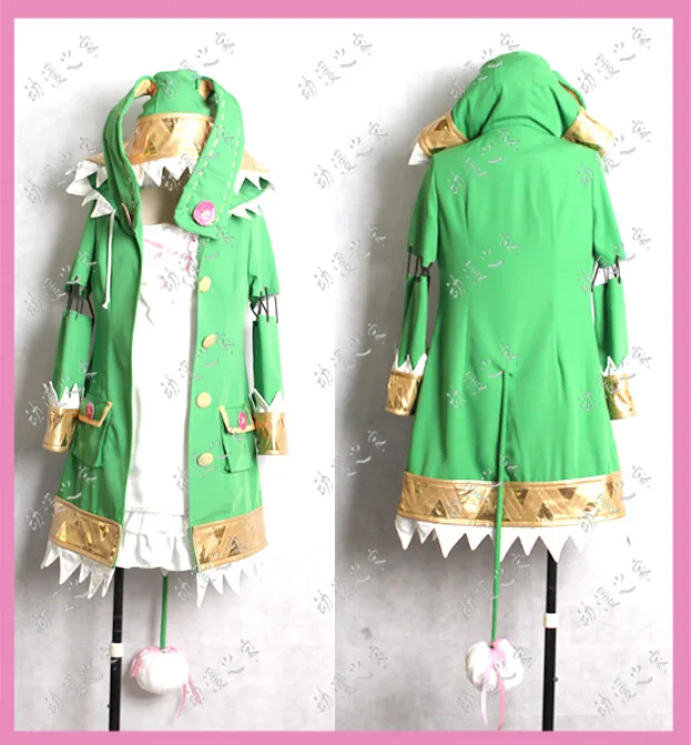

Костюм для косплея свидания и прямой трансляции Yoshino, зеленое пальто с капюшоном, наряд, костюм для хэллоуивечерние Женская яркая Карнаваль...