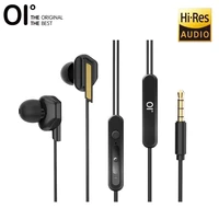 oi j5 japan hi res premium quality sound electro dynamic earphone in ear earbuds black