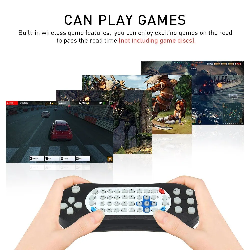 

10" Car Headrest DVD Player Auto Monitor Video Game FM Touch Button USB SD