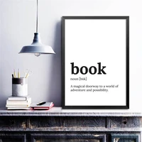 book definition print literary gift poster kids quote canvas painting childs room playroom classroom wall art prints decor