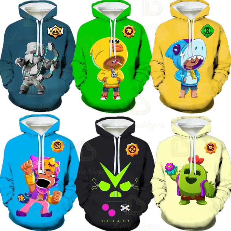 Худи со звездами свитшот с 3D принтом Детские худи и героями мультфильмов вороном