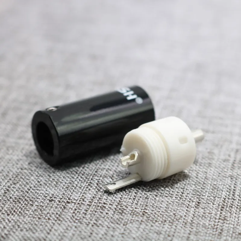 Hi-Fi Серебристый позолоченный Аудио-Видео штекер сделай сам адаптер для динамика